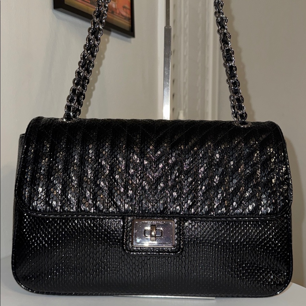 Karl Lagerfeld Paris Agyness Convertible Shoulder Bag - Picture 2 of 10